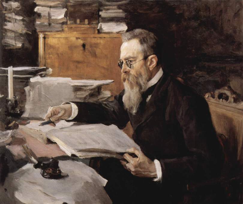Portrait of Nikolai Rimsky-Korsakov by Valentin Serov